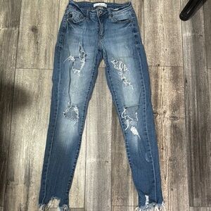 KanCan Distressed Blue Women's Jeans